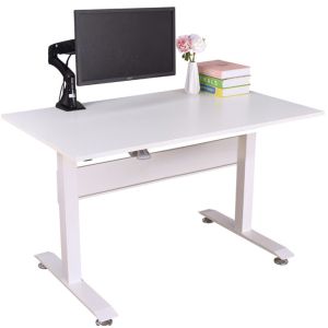 Buy cheap Modern Boss Study Desk with Pneumatic Height Adjustable Lift Top and Wooden Frame from wholesalers