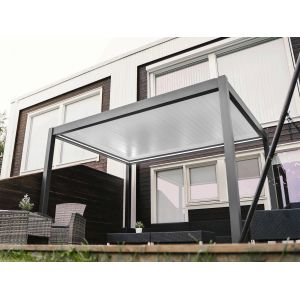 Buy cheap Modern Automatic Patio Gazebo Aluminium Louvered Pergola Waterproof from wholesalers