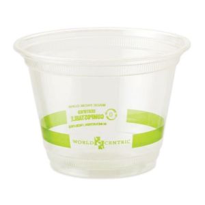 China Disposable Biodegradable PLA Cups With Lid For Ice Juice Cold Drinking 24oz on sale