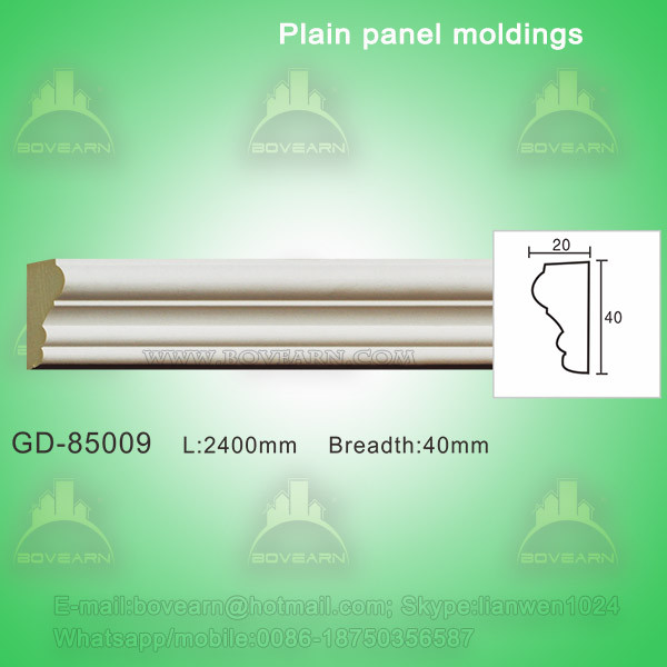 Quality Polyurethane Plain Architectural Panel Decorative Cement Mouldings for sale