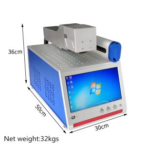 Buy cheap 28 KG Weight Portable Fiber Laser Marking Machine 20w 30w 50w RAYCUS Cnc Desktop Engraving Machine for Gold and Silver from wholesalers