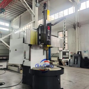 Single Column Cnc Vertical Lathe With High Precision Cast Iron Metal Cutting