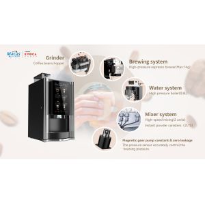 Bean To Cup Coffee Vending Machine providing fresh coffee drinks quickly with