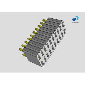 China Female header, PCB Mount Receptacle, Vertical, Board-to-Board, 2x10Pin, 0.8mm Pitch, double row, Gold Flash, DIP, 180° on sale
