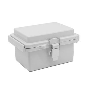 Buy cheap Watertight Hinged Plastic Enclosures Abrasion Resistant Light Gray Finish from wholesalers