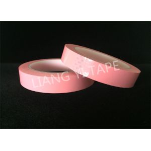 Buy cheap 0.025mm Thick Adhesive Polyester Tape , Flame Retardant Pink Insulation Mylar Tape from wholesalers