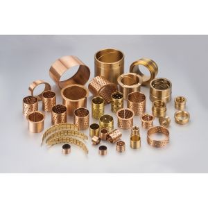Thin Walled Structure WB702 Flange Bronze Bushing With Holes