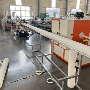 Buy cheap HDPE Double Wall Corrugated Pipe Extrusion Line Energy Saving from wholesalers