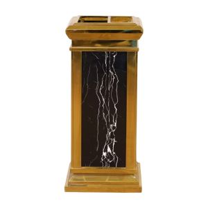 Hotel Lobby Stainless Steel Trash Can Smoking Area Elevator Entrance With