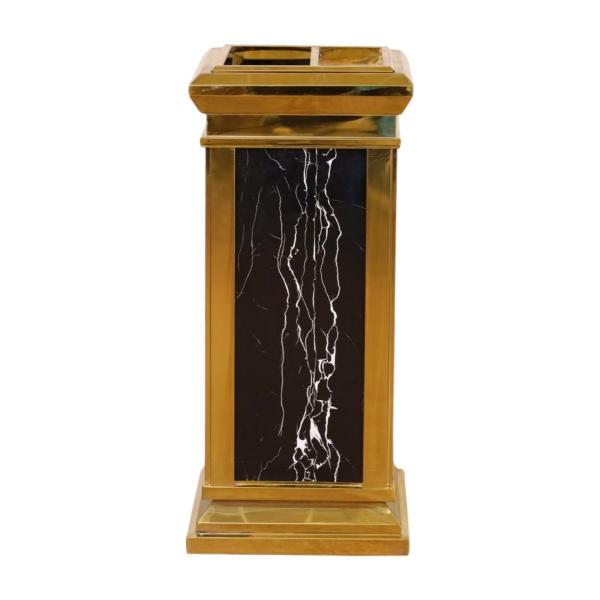 Hotel Lobby Stainless Steel Trash Can Smoking Area Elevator Entrance With