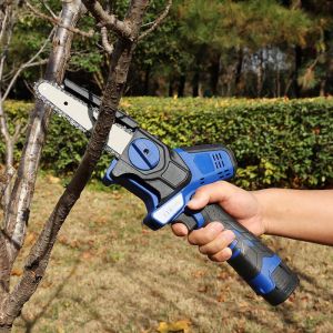 Buy cheap Small 6 Inch Cordless Electric Chainsaw With Oil Pump Lightweight Battery Chainsaw For Wood Cutting Work from wholesalers