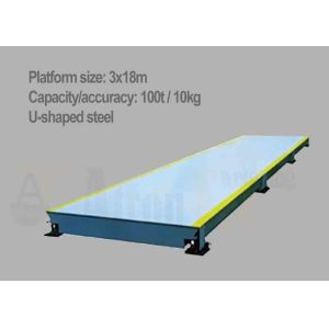 Buy cheap RS485 Digital U Shaped Length 18m 100T Truck Load Scales product