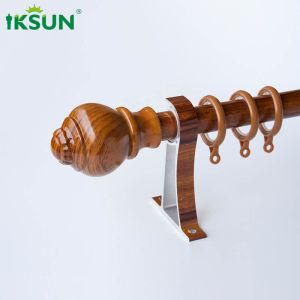 Buy cheap Extendable Modern Wood Curtain Rod Heavy Duty Aluminium 6063 Material from wholesalers