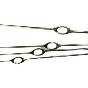 Buy cheap 0.9x700mm Flanged Wire Heald  Nylon Covered With Welded Eyelet from wholesalers