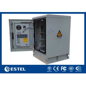 Buy cheap 16U Outdoor Floor Enclosure Single Wall Galvanized Steel One Front Door With Air Conditioner from wholesalers