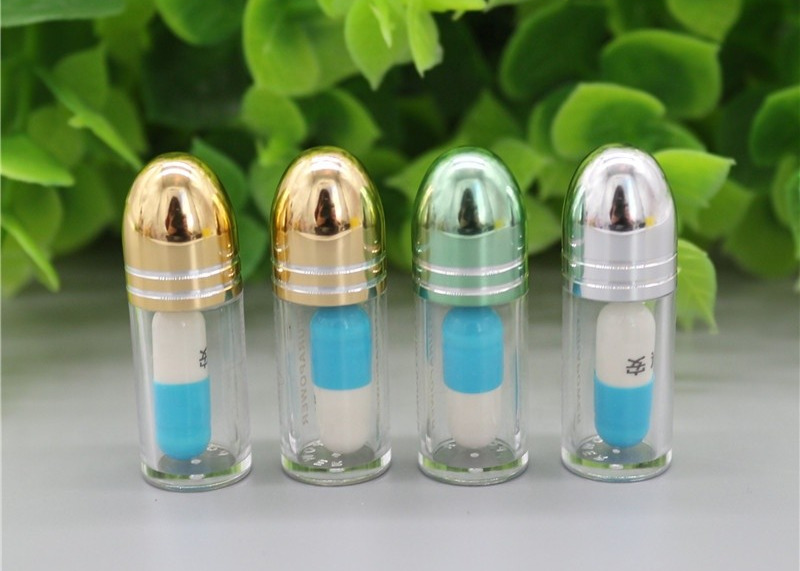 Buy cheap Golden Empty Capsule Shells PS Plastic 2g Clear Pill Bottles from wholesalers