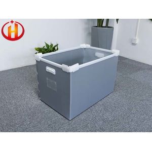Buy cheap Gray Environmental PP Corrugated Plastic Storage Boxes Reusable from wholesalers