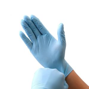 Buy cheap Blue Powder Free Examination Disposable Nitrile Glove ASTM D6319 from wholesalers