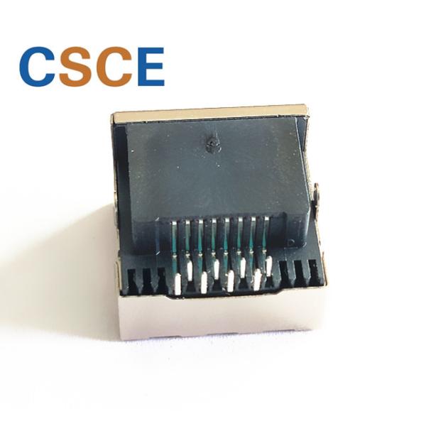PBT Half Shielded DIP Type RJ45 Modular Jack / 8P8C RJ45 Connector