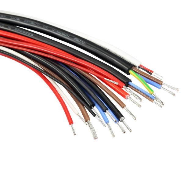Quality UL3529 600V 150C 1-26AWG Silicone rubber wires FT2 for home appliance,lighting,heater,industrial power for sale