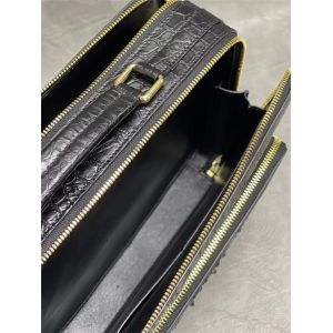 Buy cheap Exotic Alligator Leather Zipper Closure Men's Portfolio Bag Working Briefcase Genuine Crocodile Skin Male Handbag from wholesalers