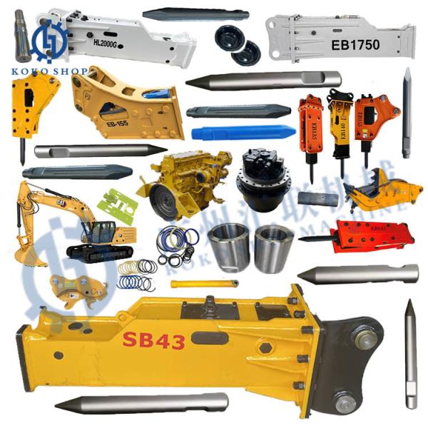 Quality Excavator Spare Parts Hydraulic Breaker for HB80 HB130 HB200 HB300 HB440 HB600 HB800 HB1100 HB1400 HB1700 HB2400 HB3200 HB3800 for sale