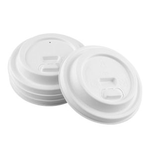 Buy cheap Biodegradable Sugarcane Pulp Molding Cute Disposable Takeaway Paper Cup Lid For Coffee Shop from wholesalers