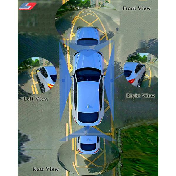 Quality Blind Spot Monitoring System / 3D 360 Degree Panoramic Parking Sensor Monitoring System for sale