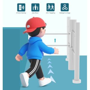 Buy cheap HCW High Capacity Swing Barrier Turnstile with 1S Open/Close Time and 4 Million Times Service Life for Pedestrian Access Control from wholesalers