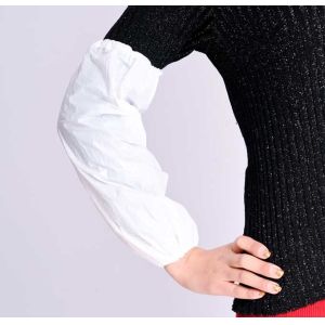 Buy cheap ISO Blue 0.01mm Waterproof Disposable Plastic Sleeve Protectors from wholesalers