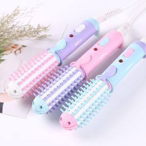 Buy cheap Ultralight Ceramic Hair Curler And Straightener , 20W Frizzproof 3 In 1 Hair Brush from wholesalers