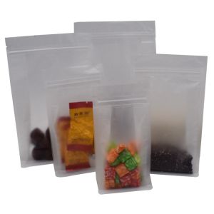 Buy cheap Matt Plastic Zip Lock 130g Flat Bottom Gusset Bags product