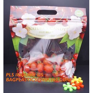 Buy cheap fresh fruit bag with vent hole for grape tomato cherry, fruit packaging anti-fog vegetable plastic bag, Customized Fruit from wholesalers