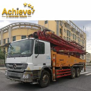 Buy cheap Refurbished SANY Truck second hand concrete pumps 48M On BENZ product