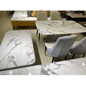 Buy cheap Crack Pattern Trendy Coffee Tables With Leather Chairs Moisture Resistant from wholesalers