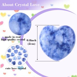 Buy cheap Glossy 0.8 Inch Heart Shaped Healing Crystals Release Pressure from wholesalers