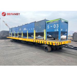 China 18T Coil Transportation Rail Transfer Cart With Winch Towing on sale