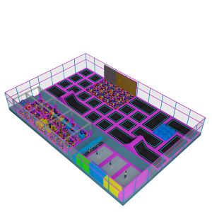 Buy cheap Pirate Ship Playground Equipment , Large Trampoline Park With Ball Pit from wholesalers