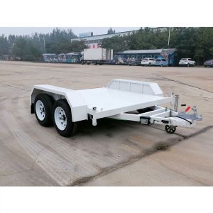Buy cheap White Flat Top Trailers Self Respect 680kg Flatbed Equipment Trailer from wholesalers