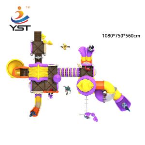 Buy cheap High quality kids toy outdoor playground plastic combined slides for sale from wholesalers