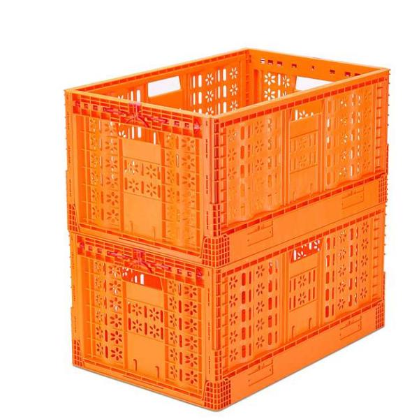 Buy cheap Foldable Mesh Plastic Box Customized Vented Crate for Fruits and Vegetables in Bulk from wholesalers