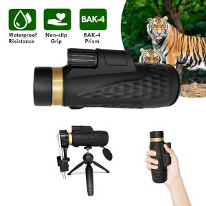 Smartphone 12x50 Fixed Focus Russian Monocular Telescope For Hunting