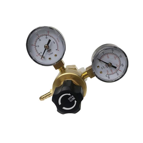Quality Adjustable Gas Pressure Regulator with Brass Bar Body Material and Double-Head Design for sale