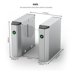 Buy cheap HCW Face Recognition Turnstile Security Wing Gate with 304 Stainless Steel IP42 Rating and 40W DC Brushless Motor for Pedestrian Access Control from wholesalers