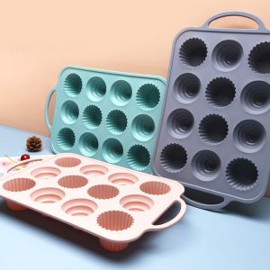 Buy cheap Easy Release Versatile 12 Cavity Silicone Cake Mould from wholesalers