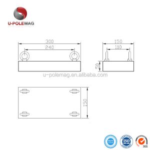 Industrial Magnet Permanent NdFeB Magnet with ISO9001 2000 System and Suspended