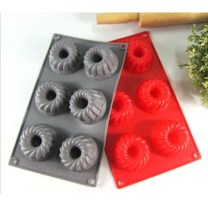 Buy cheap Spiral Grain Silicone Bread Baking Molds 6 Cavity For Baking Accessories from wholesalers