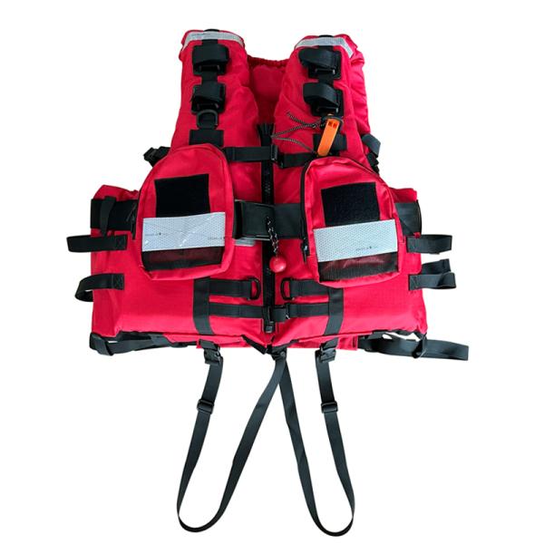 Inflatable Oxford Fabric Water Rescue Life Jacket for Water Activities and Events