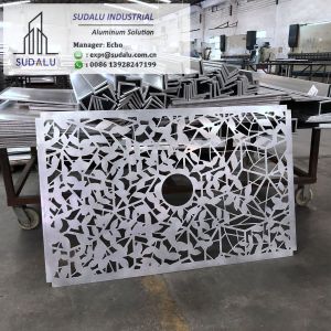 Buy cheap SUDALU Aluminum Perforated Panel Building Decoration Customized Aluminum Laser Cutting Panel from wholesalers