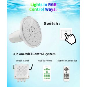 Buy cheap Resin Filled Recessed LED Pool Light IP68 Waterproof WiFi Control from wholesalers